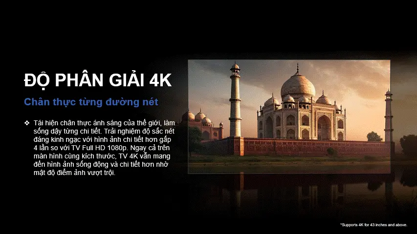 Tivi Aqua 4K Android 43 inch AQT43K800UG
